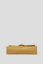 Load image into Gallery viewer, Beige GHW Lambskin Medium Classic Double Flap Bag by Chanel
