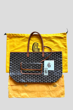 Load image into Gallery viewer, Black Tan Goyardine Saint Louis PM Bag by Goyard
