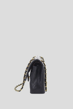 Load image into Gallery viewer, Black GHW Lambskin Medium Classic Double Flap Bag by Chanel
