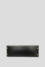 Load image into Gallery viewer, Black GHW Kelly Sellier 32 Box Calf Bag by Hermès
