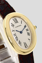 Load image into Gallery viewer, Brown 18K Yellow Gold Baignoire Watch by Cartier
