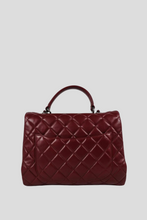 Load image into Gallery viewer, Bordeaux RHW Lambskin Large Trendy Top Handle Bag by Chanel
