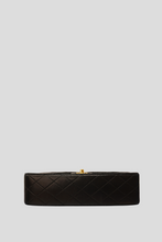 Load image into Gallery viewer, Black GHW Lambskin Medium Classic Double Flap Bag by Chanel
