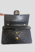 Load image into Gallery viewer, Black GHW Lambskin Medium Classic Double Flap Bag by Chanel
