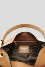 Load image into Gallery viewer, Brown Logo Phenix Vitello Hobo Bag by Prada
