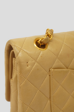 Load image into Gallery viewer, Beige GHW Lambskin Medium Classic Double Flap Bag by Chanel
