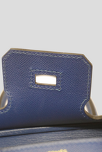 Load image into Gallery viewer, Blue France GHW Birkin 25 Sellier Madame Leather Bag by Hermès
