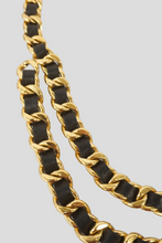 Load image into Gallery viewer, Gold Metal Lambskin Medallion Chain Belt Necklace by Chanel
