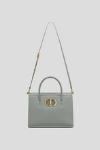 Load image into Gallery viewer, Grey Grained Calfskin Large St Honoré Tote by Dior
