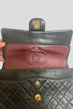 Load image into Gallery viewer, Black GHW Lambskin Medium Classic Double Flap Bag by Chanel
