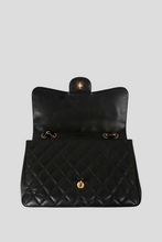 Load image into Gallery viewer, Black GHW Caviar Jumbo Single Flap Bag by Chanel
