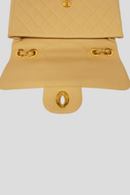 Load image into Gallery viewer, Beige GHW Lambskin Jumbo Single Flap Bag by Chanel
