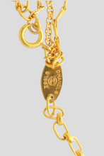 Load image into Gallery viewer, Gold Lion Medallion Trio Chain Necklace by Chanel
