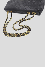 Load image into Gallery viewer, Black GHW Lambskin Maxi Single Flap Bag by Chanel
