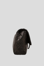 Load image into Gallery viewer, Black SHW Lambskin Jumbo Soft Single Flap Bag by Chanel
