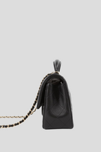 Load image into Gallery viewer, Black GHW Lambskin Mini Top Handle Bag by Chanel
