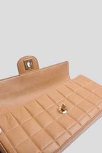 Load image into Gallery viewer, Camel Lambskin East West Chocolate Bar Shoulder Bag by Chanel
