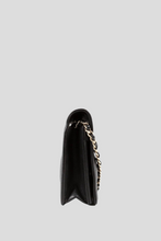 Load image into Gallery viewer, Black GHW Stitch Lambskin Wallet On Chain by Chanel
