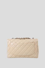 Load image into Gallery viewer, Beige SHW Caviar Jumbo Single Flap Bag by Chanel
