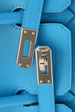 Load image into Gallery viewer, Bleu Frida PHW Birkin 25 Swift Leather Bag by Hermès
