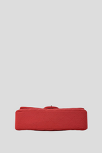 Load image into Gallery viewer, Coral SHW Jersey Medium Classic Double Flap Bag by Chanel
