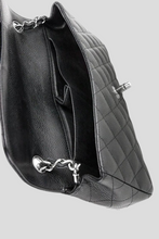 Load image into Gallery viewer, Black SHW Caviar East West Classic Flap Bag by Chanel
