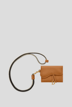 Load image into Gallery viewer, Cognac Goatskin Saddle Multifunction Pouch by Dior
