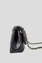 Load image into Gallery viewer, Black GHW Lambskin Jumbo Classic Double Flap Bag by Chanel
