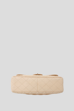 Load image into Gallery viewer, Beige SHW Caviar Jumbo Single Flap Bag by Chanel
