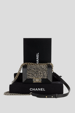 Load image into Gallery viewer, Black Limited Edition Woven Small Boy Bag by Chanel
