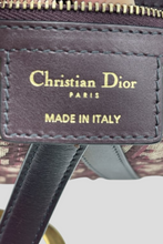 Load image into Gallery viewer, Burgundy Oblique Jacquard Saddle Bag by Dior
