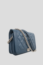 Load image into Gallery viewer, Blue SHW Boy Wallet On Chain by Chanel
