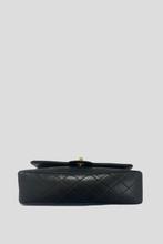 Load image into Gallery viewer, Black GHW Lambskin Medium Classic Double Flap Bag by Chanel
