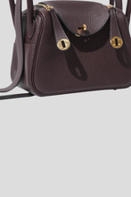 Load image into Gallery viewer, Burgundy Mini Lindy Bag by Hermès
