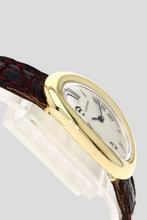 Load image into Gallery viewer, Brown 18K Yellow Gold Baignoire Watch by Cartier
