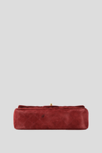 Load image into Gallery viewer, Bordeaux GHW Suede Small Classic Double Flap Bag by Chanel
