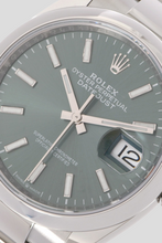 Load image into Gallery viewer, Datejust Mint Green Dial Stainless Steel Watch by Rolex
