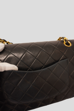 Load image into Gallery viewer, Black GHW Lambskin Medium Classic Double Flap Bag by Chanel
