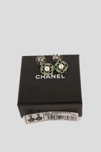 Load image into Gallery viewer, Green CC Round Drop Earrings by Chanel
