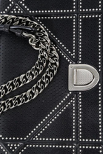 Load image into Gallery viewer, Black Perforated Studded Cannage Diorama Bag by Dior
