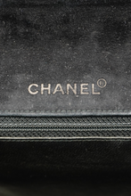 Load image into Gallery viewer, Black Suede Chocolate Bar Shoulder Bag by Chanel
