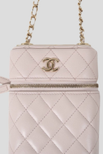 Load image into Gallery viewer, Blush Pink GHW Lambskin Vanity Bag by Chanel
