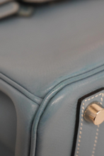 Load image into Gallery viewer, Blue Jean PHW Birkin 25 Epsom Leather Bag by Hermès
