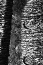 Load image into Gallery viewer, Brown Rabbit Fur Trimmed Metallic Tweed Jacket by Chanel
