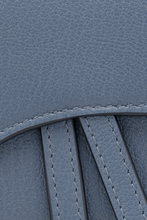 Load image into Gallery viewer, Dark Denim Blue Goatskin Saddle Nano Pouch by Dior
