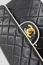 Load image into Gallery viewer, Bi-Color GHW Lambskin Flap Bag by Chanel
