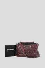 Load image into Gallery viewer, Bordeaux RHW Aged Calfskin Tweed Quilted Portobello Tote by Chanel
