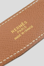 Load image into Gallery viewer, Gold H Belt Buckle and Reversible Leather Strap by Hermès
