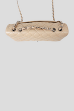 Load image into Gallery viewer, Beige SHW Caviar Jumbo Single Flap Bag by Chanel
