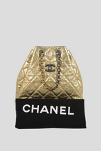 Load image into Gallery viewer, Gold GSHW Aged Calfskin Quilted Gabrielle Backpack by Chanel
